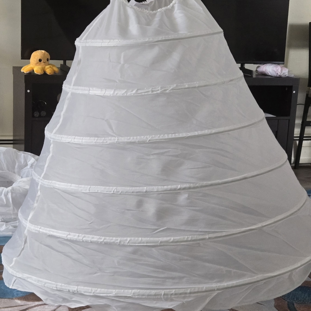 White Bridal Hoop Petticoat Crinoline Slip